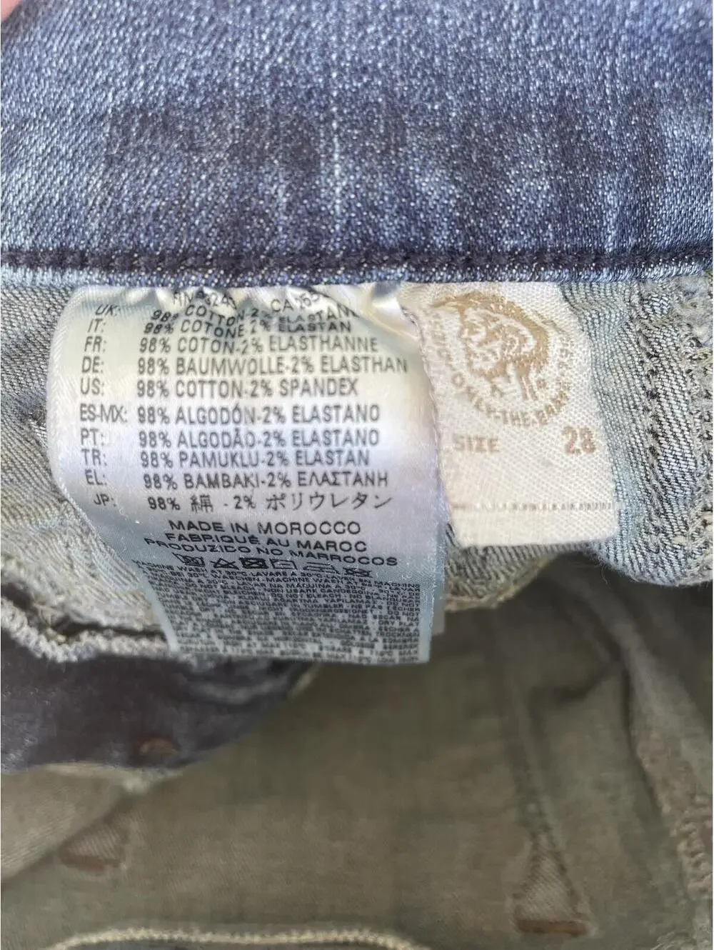 Diesel‎ Livier Super Slim Jegging Jeans Women’s 28 Stretch Low Waist Blue